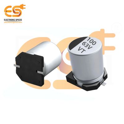 100uF 63V SMD Electrolytic Capacitor Pack of 5